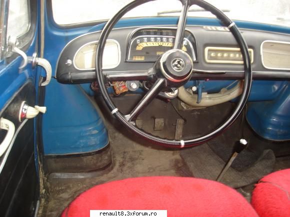 renault dauphine ionut interiorul