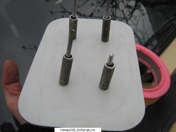 placa superioara cu suruburi si filtru aer ptr carb ozon (lada), weber etc